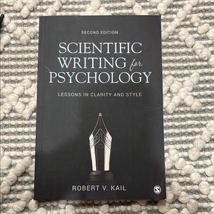 Scientific Writing for Psychology Book - Black Cover